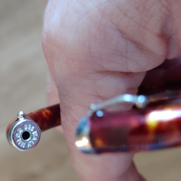 Vintage 925 and enamel hinged bangle - Picture 4 of 4